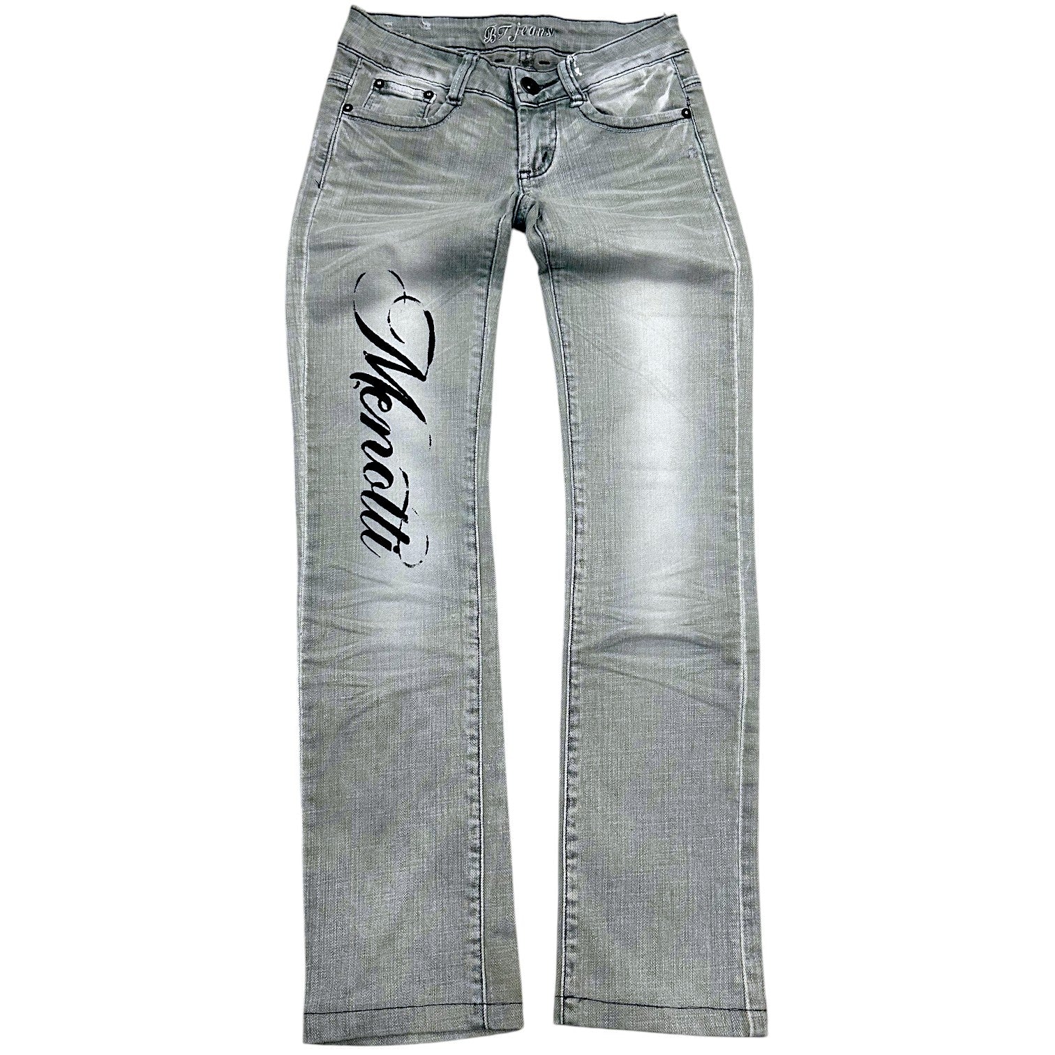 Grey Low Waist Menotti Jeans