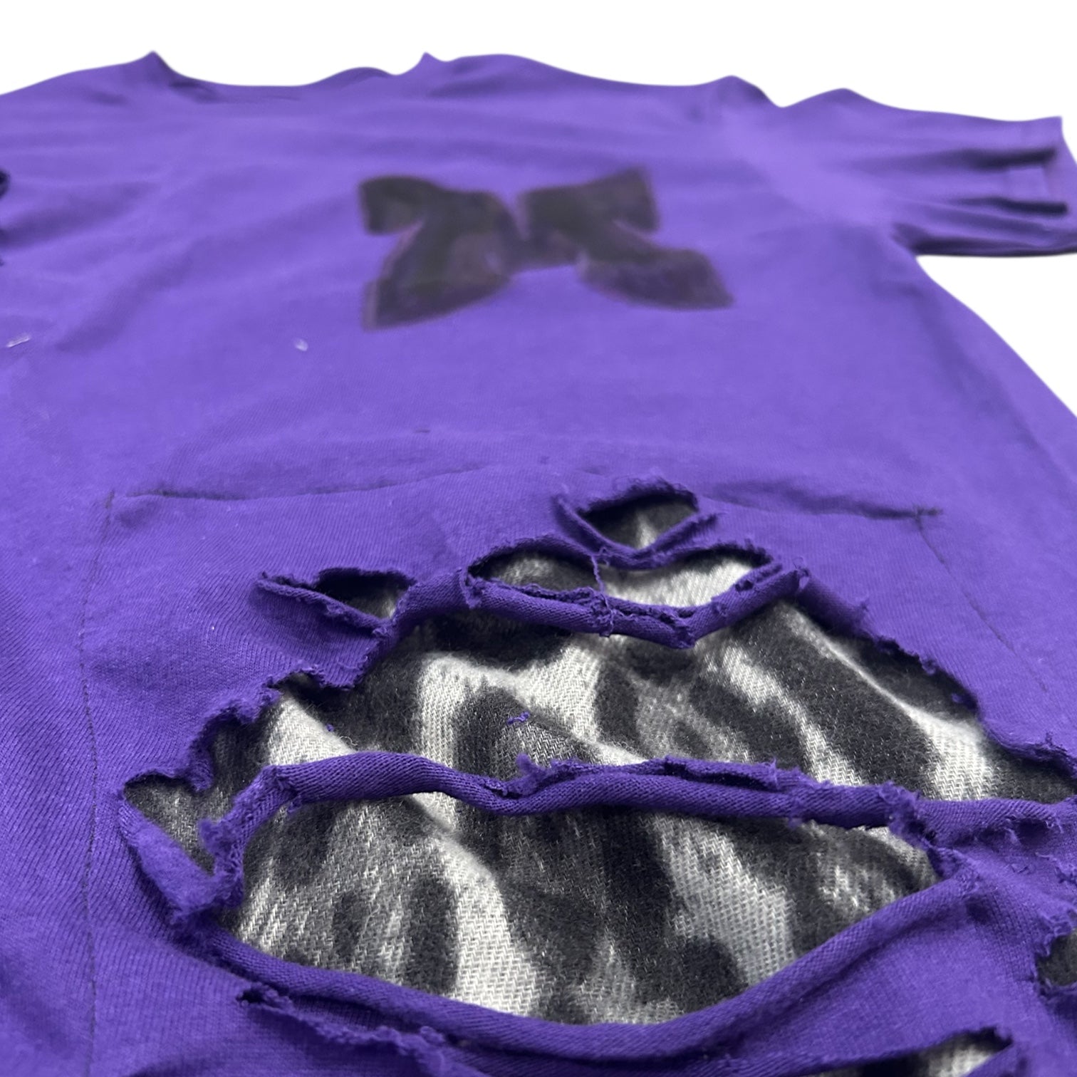 Leopard Rips Purple Tee