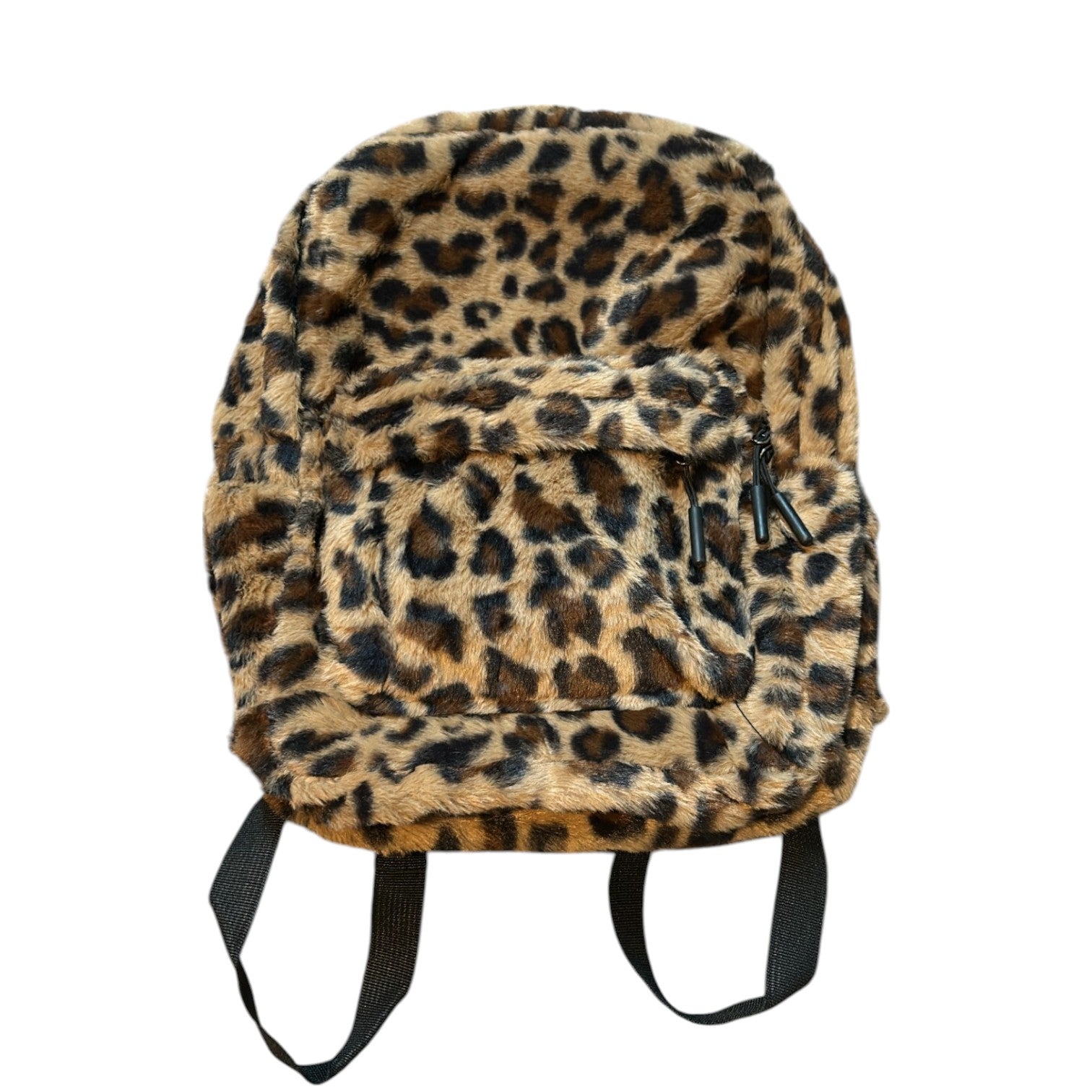 Jaguar Print Fur Backpack