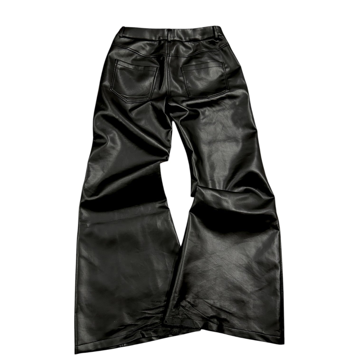 Flared Leather Pants