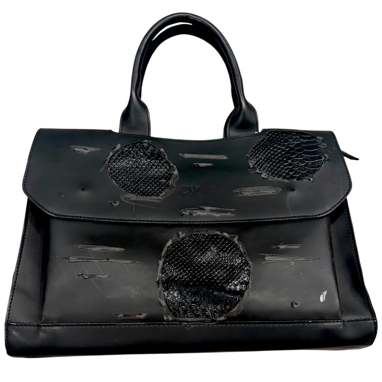 Leather Snake Rips Menotti Purse