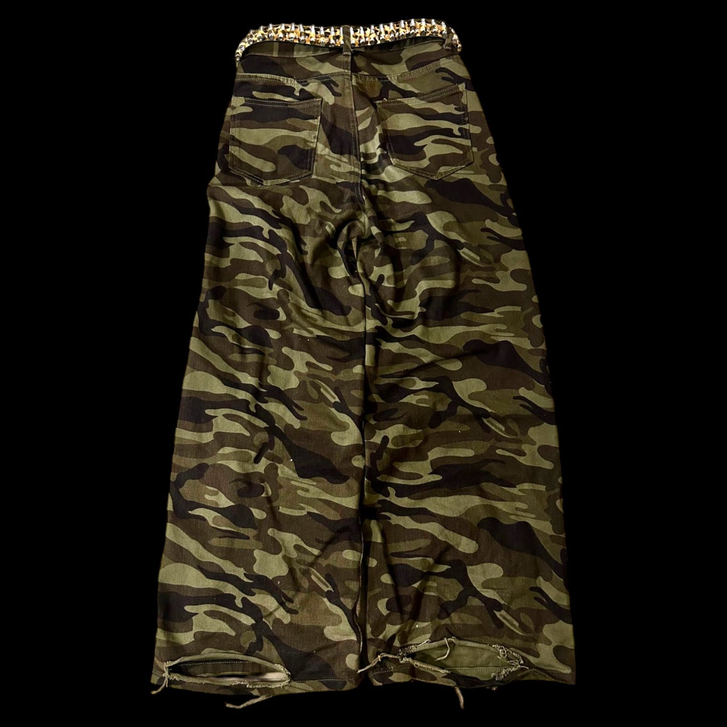 Camo Leapord Rips Jeans