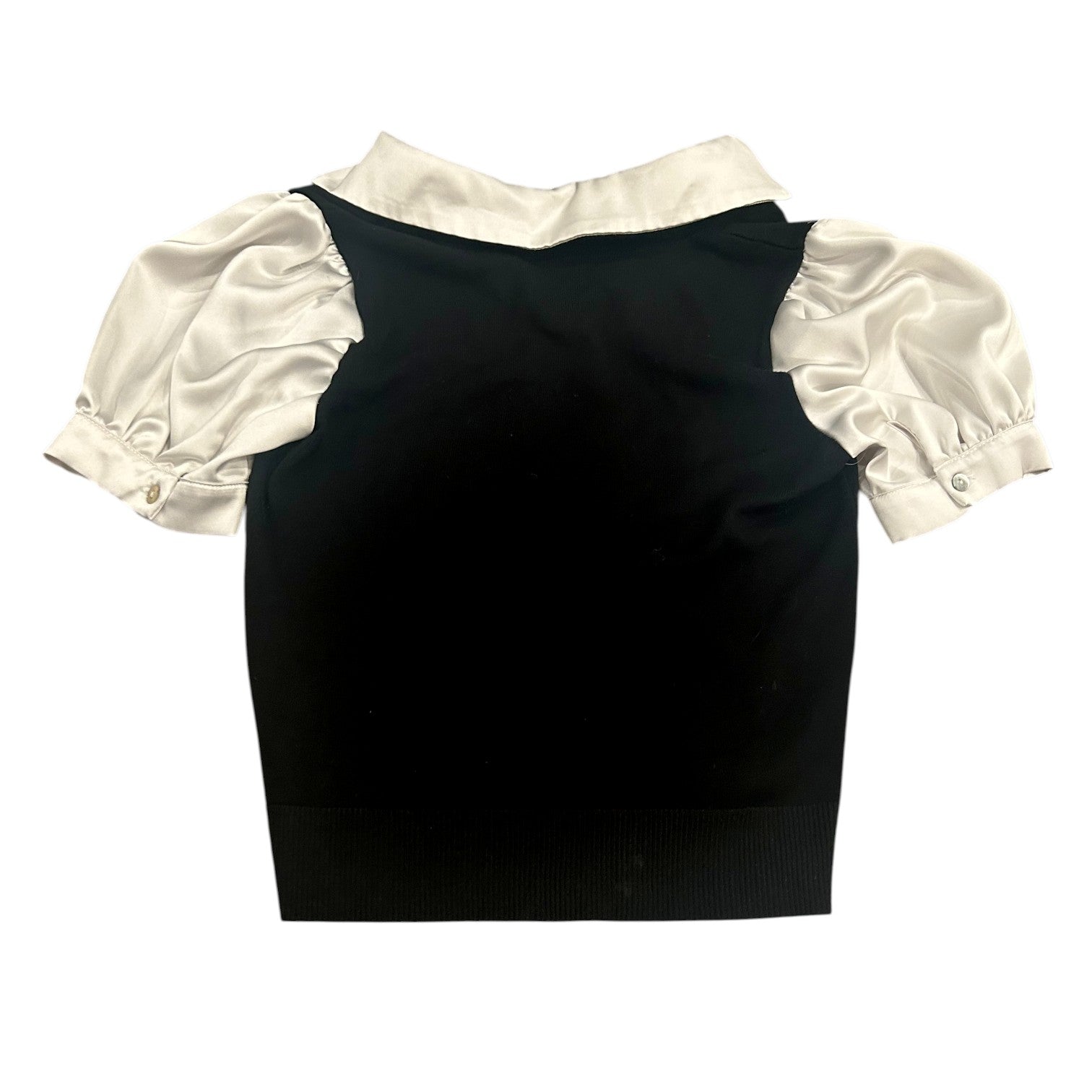 1/1  Cropped Collared Menotti Top